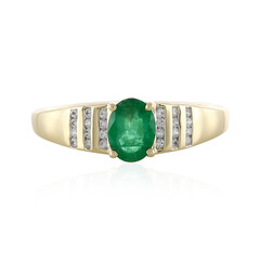 Sambia-Smaragd-Goldring (Adela Gold)