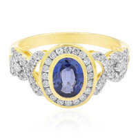 Blauer Ceylon-Saphir-Goldring