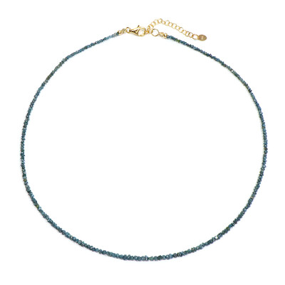 Blauer Diamant-Silberhalskette