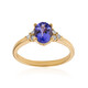AAA-Tansanit-Goldring