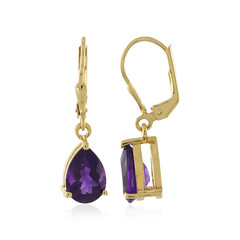 Sambia-Amethyst-Silberohrringe