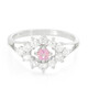 Padparadscha-Saphir-Silberring