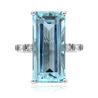 AAA-Brasilianischer Aquamarin-Goldring (AMAYANI)