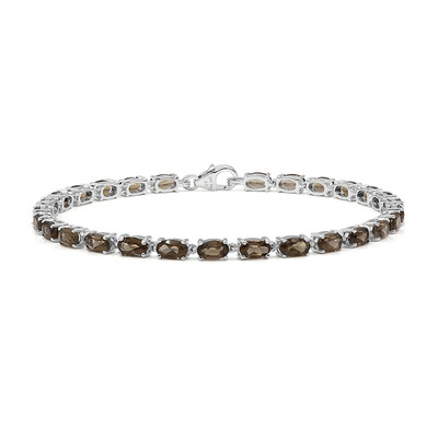 Rauchquarz-Silberarmband