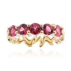 AAA-Brasilianischer Rubellit-Goldring (de Melo)