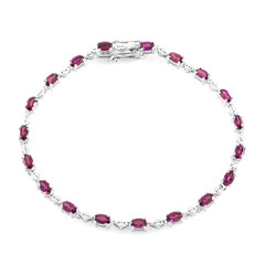 Rhodolith-Silberarmband