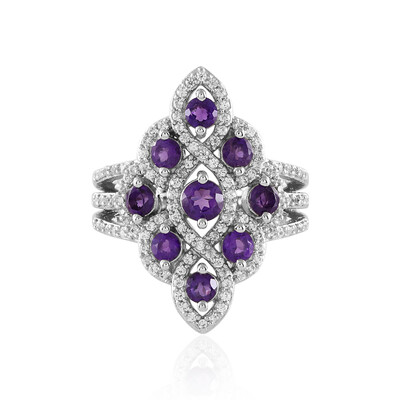 Sibirischer Amethyst-Silberring