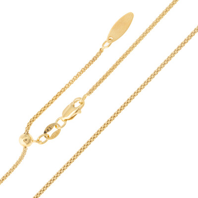 Silber-Coreana-Kette - 2,41 g - 60 cm - vergoldet