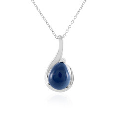 Blauer Opal-Silberhalskette