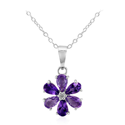 Amethyst-Silberhalskette