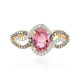 AAA-Brasilianischer Pinkfarbener Turmalin-Goldring (SUHANA)
