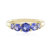 AAA-Tansanit-Goldring (de Melo)