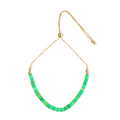 Grüner Opal-Silberarmband