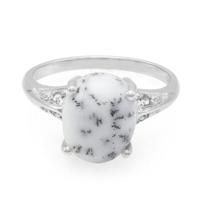 Dendriten-Achat-Silberring