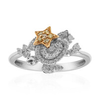Gelber SI2 Brillant-Goldring (Smithsonian)