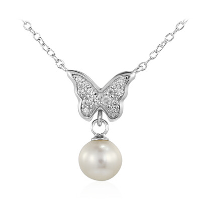 Süßwasserzuchtperlen-Silbercollier