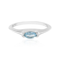 Brasilianischer Aquamarin-Silberring