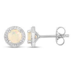 Welo-Opal-Silberohrringe