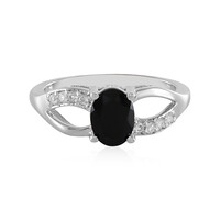 Schwarzer Onyx-Silberring