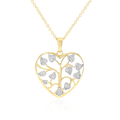 I3 (J) Diamant-Silberhalskette