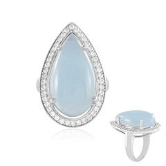 Brasilianischer Aquamarin-Silberring