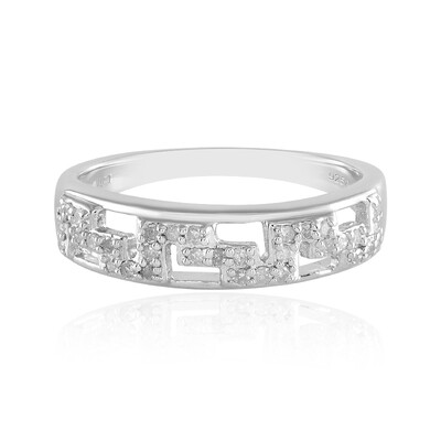 I2 (I) Diamant-Silberring