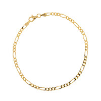 Silber-Figaroarmband - 2,89 g - 20 cm