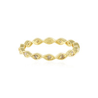I2 Champagner-Diamant-Silberring
