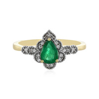 Sambia-Smaragd-Goldring (Adela Gold)