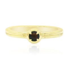 Lightning Ridge-Schwarzer Opal-Goldring
