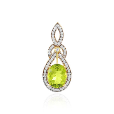 Arizona-Peridot-Silberanhänger