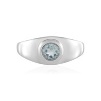 Brasilianischer Aquamarin-Silberring