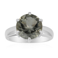 Grüner Amethyst-Silberring