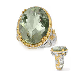 Grüner Amethyst-Silberring (Gems en Vogue)