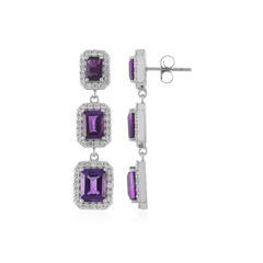 Amethyst-Silberohrringe