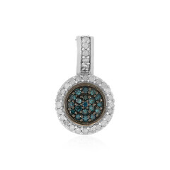 Blauer I4 Diamant-Goldanhänger