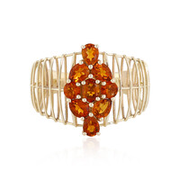 Brandy-Citrin-Goldring (Ornaments by de Melo)
