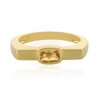 Citrin-Silberring (MONOSONO COLLECTION)