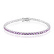 Bolivianischer Amethyst-Silberarmband