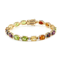 Edelstein-Silberarmband