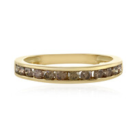 I1 Schokoladen-Brillant-Goldring