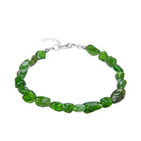 Russischer Diopsid-Silberarmband