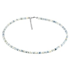 Blauer Opal-Silberhalskette