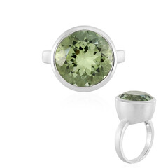 Grüner Amethyst-Silberring