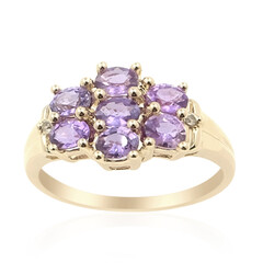 Purpurfarbener Ceylon-Saphir-Goldring