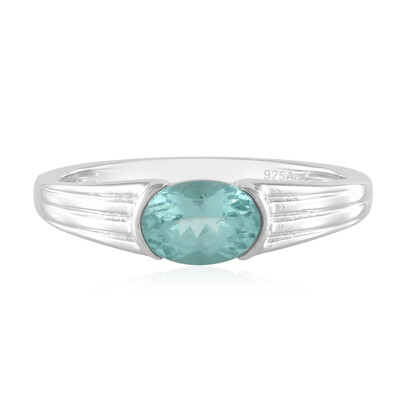 Blauer Apatit-Silberring