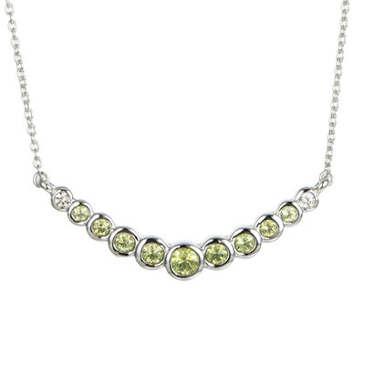 Peridot-Silbercollier