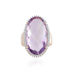 Lavendel-Amethyst-Silberring
