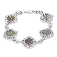 Antikes Witwen-Scherflein-Silberarmband