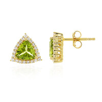 Peridot-Silberohrringe